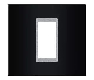 Okvir 1M crna sa silver nosačem Aling EXP     (1M, Crna)
